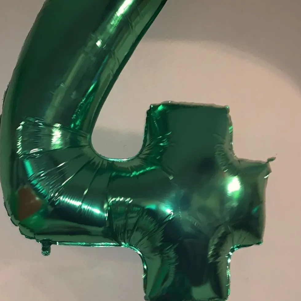 Talballon Grøn Metallic