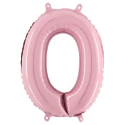 Talballon Mini Lyserød Pastel