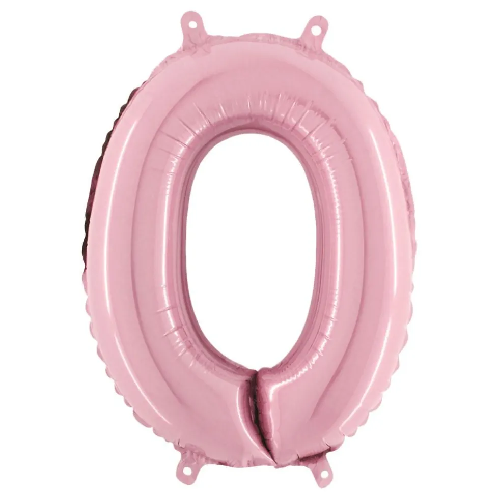 Talballon Mini Lyserød Pastel