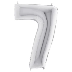 Talballon Sølv Metallic