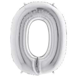 Talballon Sølv Metallic
