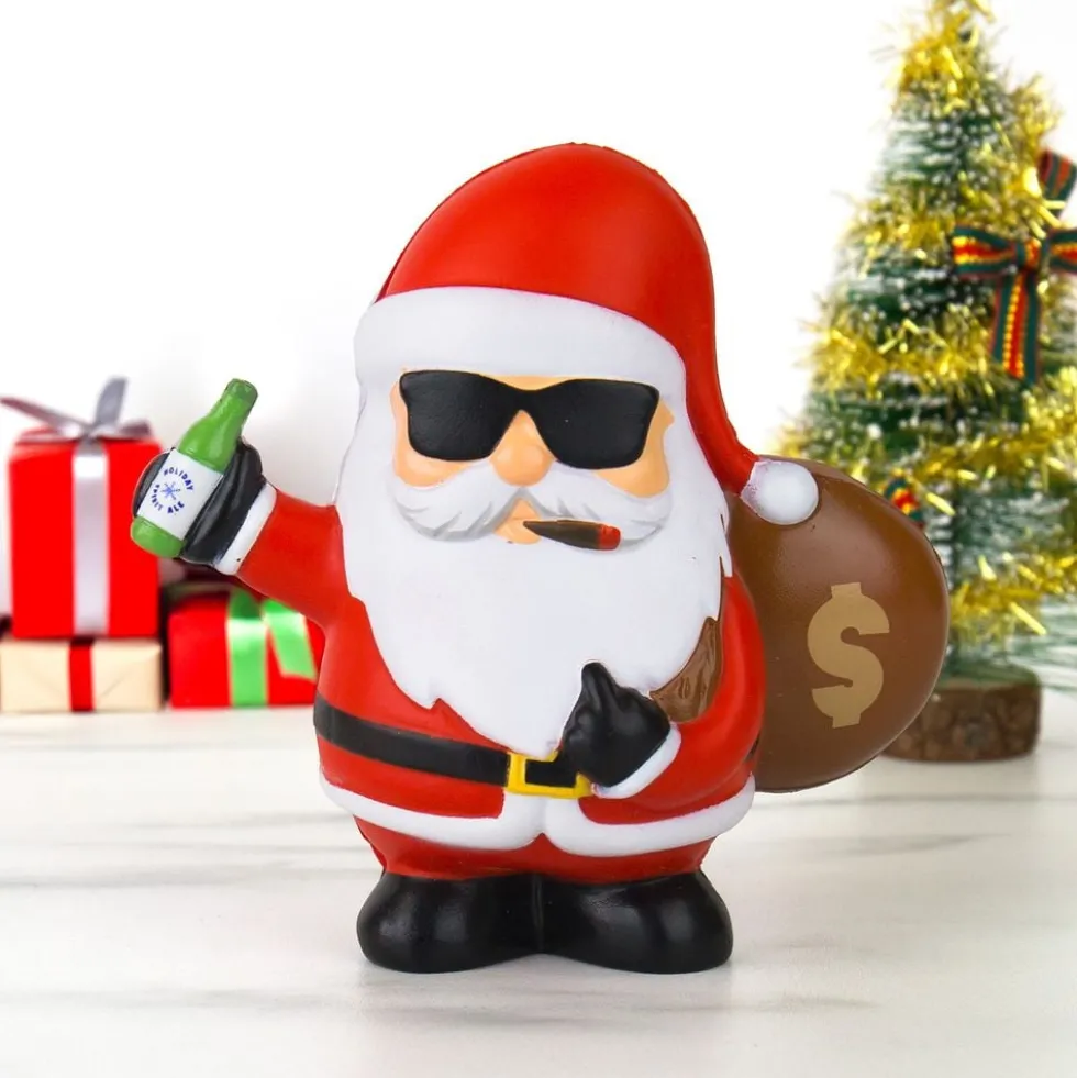 Talende Stressbold Bad Santa