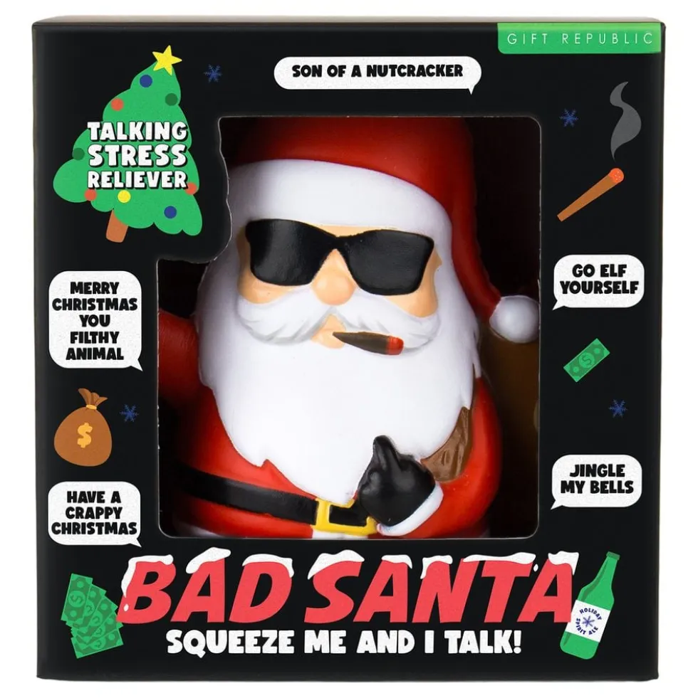Talende Stressbold Bad Santa