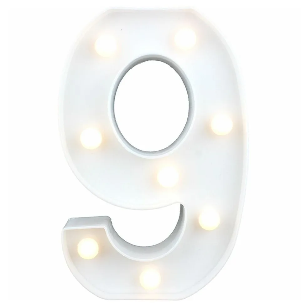 Tal Hvid med LED-belysning