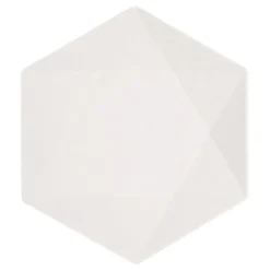 Tallerkener Hexagonale Vert Decor Hvid