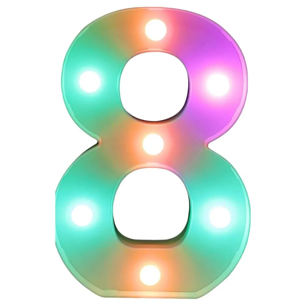 Tal RGB med LED-belysning
