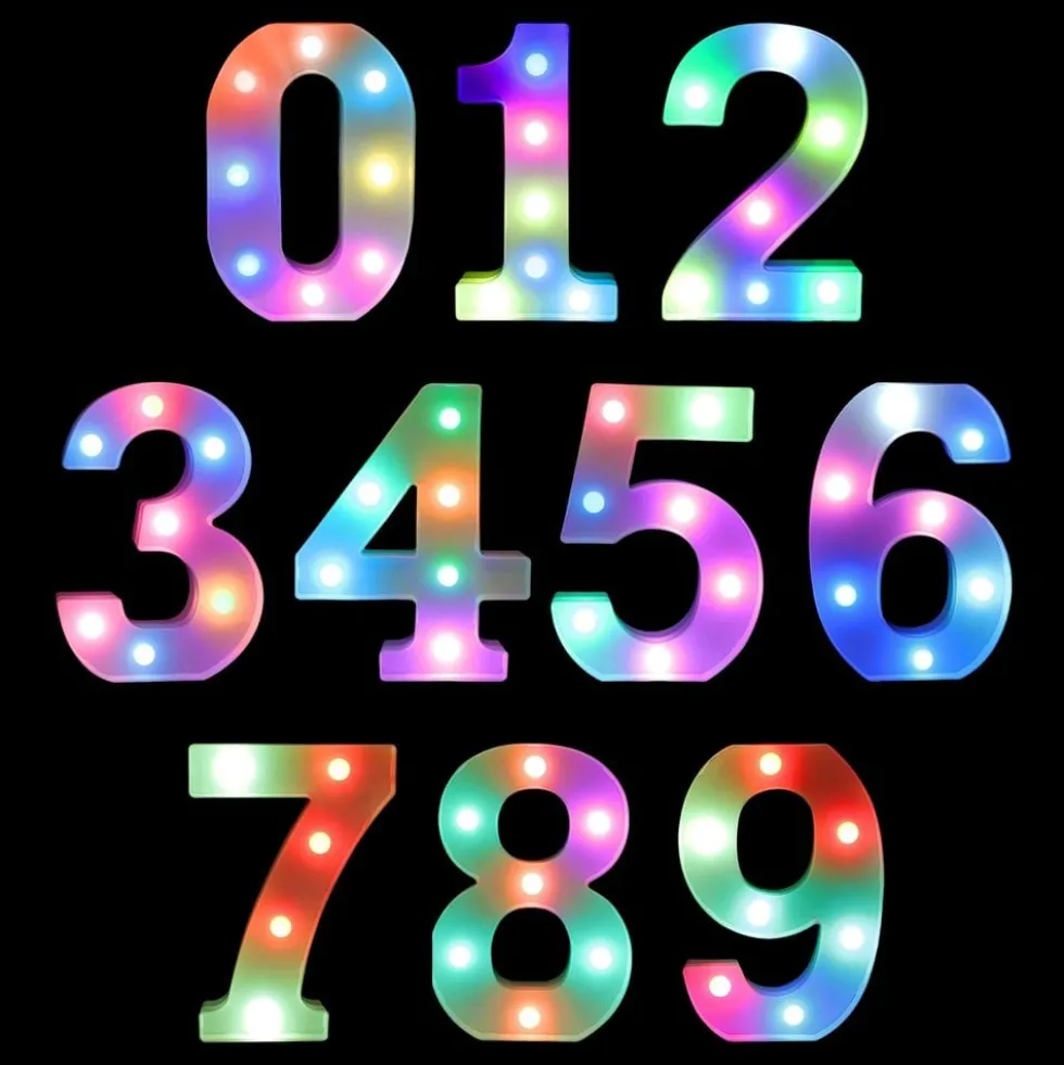 Tal RGB med LED-belysning