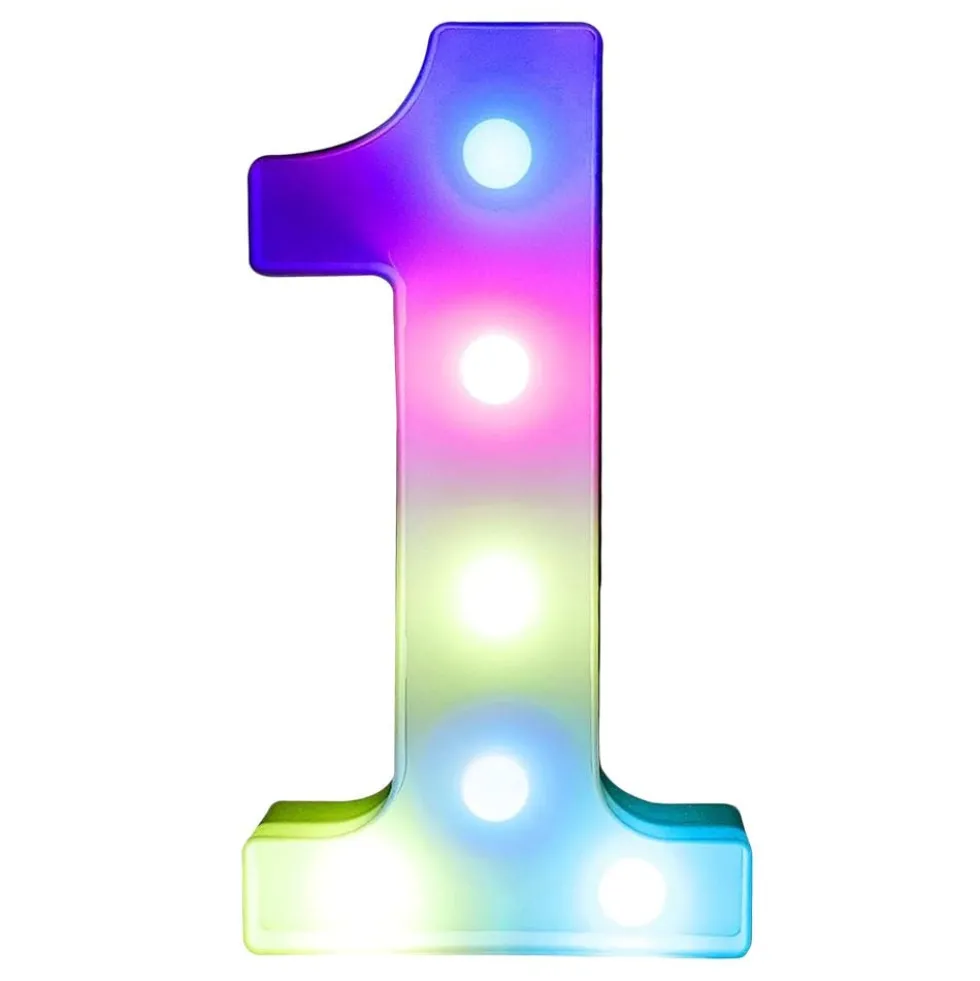 Tal RGB med LED-belysning