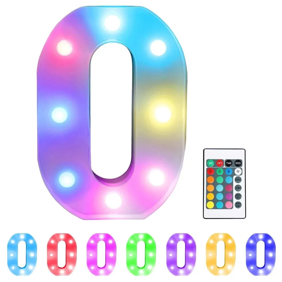Tal RGB med LED-belysning