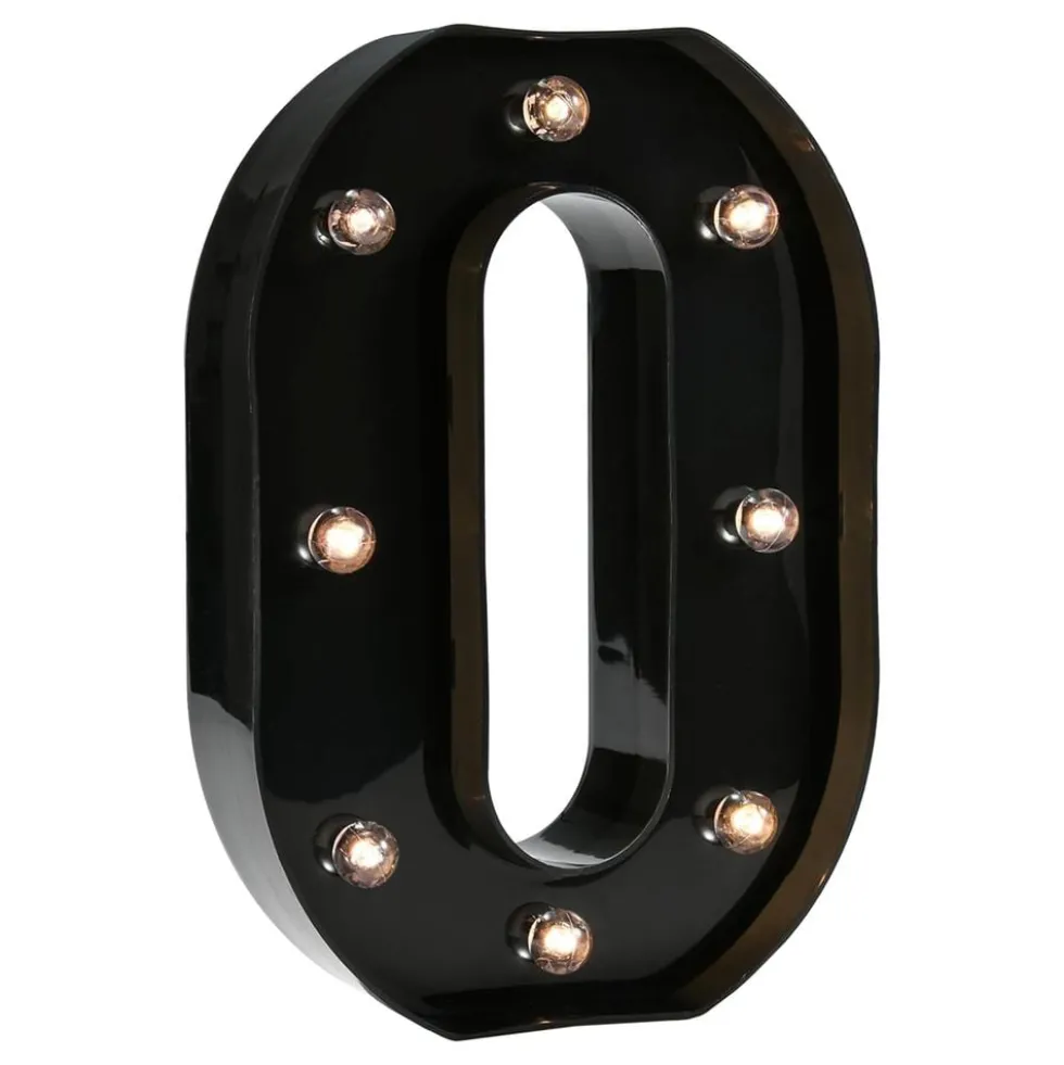 Tal Sort med LED-Belysning