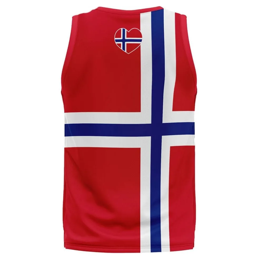 Tanktop med Norges Flag