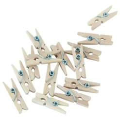 Tøjklemmer Mini Naturel