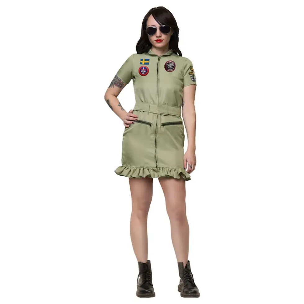 Top Gun Kjole Kostume