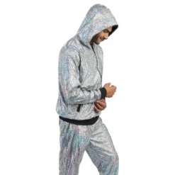 Tracksuit Geometrisk Iridescent Silver