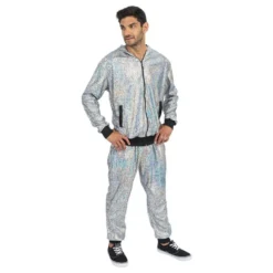 Tracksuit Geometrisk Iridescent Silver