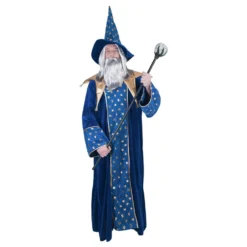 Troldmand Kostume Blå
