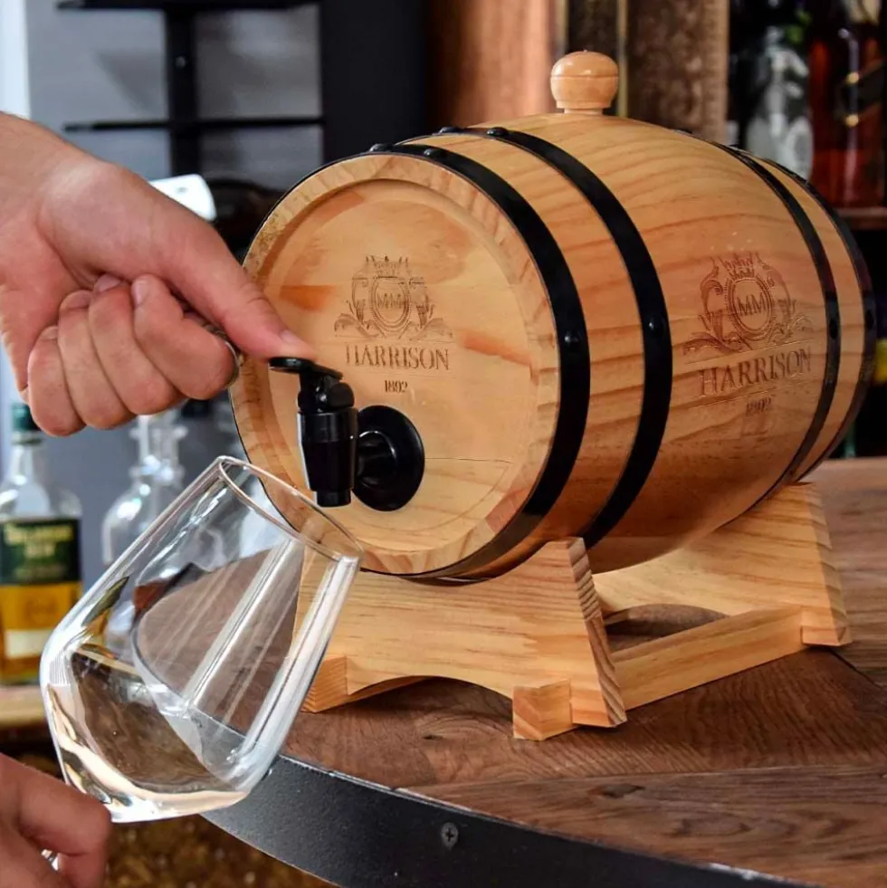 Trætønde Dispenser til Vin
