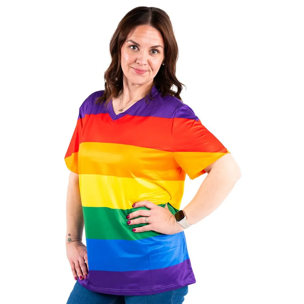T-shirt Regnbuefarvet