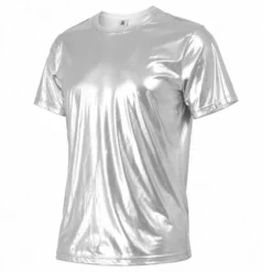 T-shirt Silver Metallic