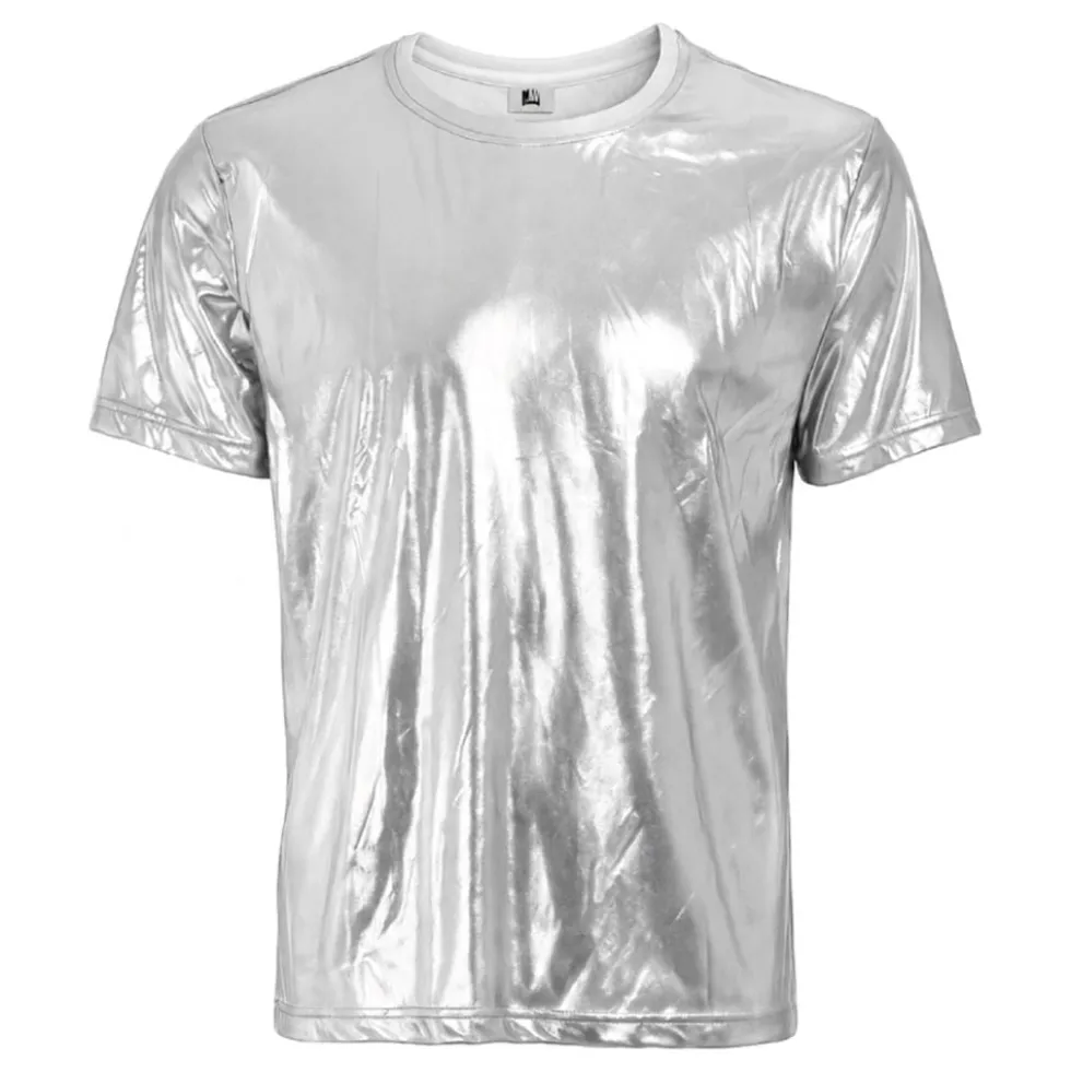 T-shirt Silver Metallic