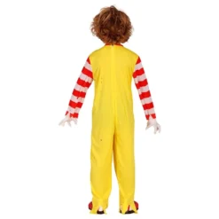 Uhyggelig Fastfoodklovn Børnekostume