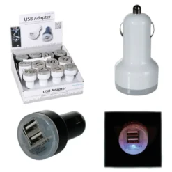 USB-Oplader til Bilen med LED