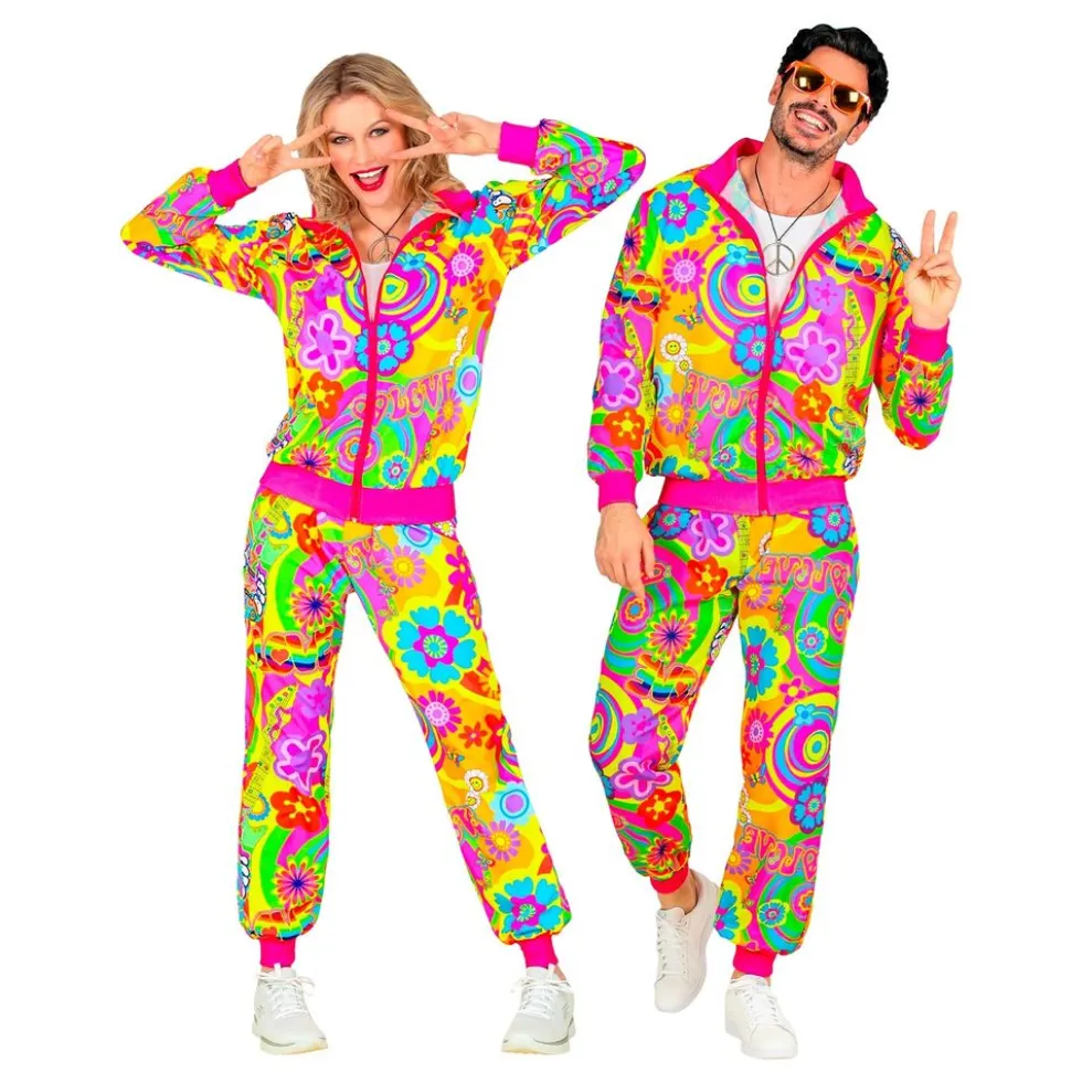 UV Neon Hippie Tracksuit Kostume