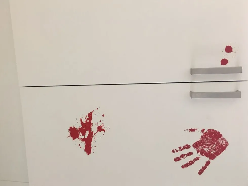 Vægdekoration Blod