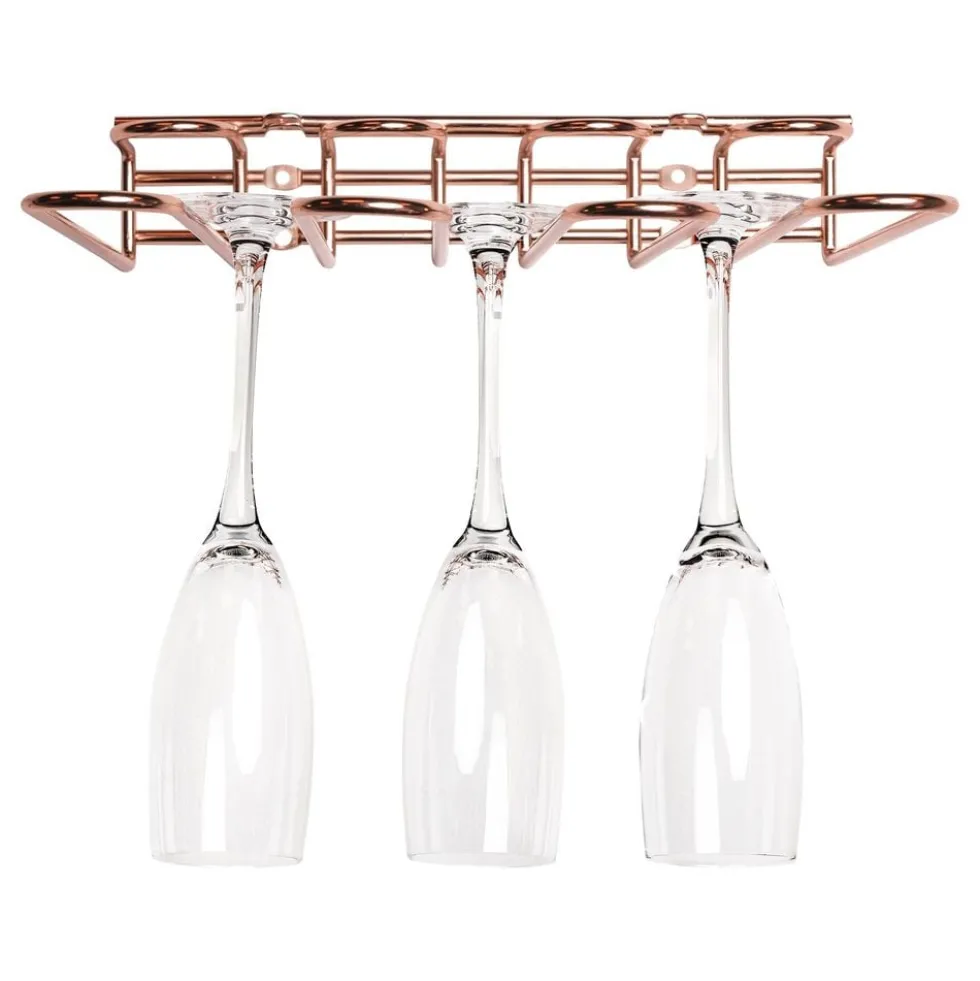 Vægmonteret Vinglasholder Roséguld