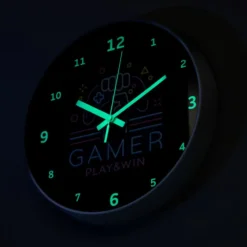 Vægur Gamer Glow in the Dark