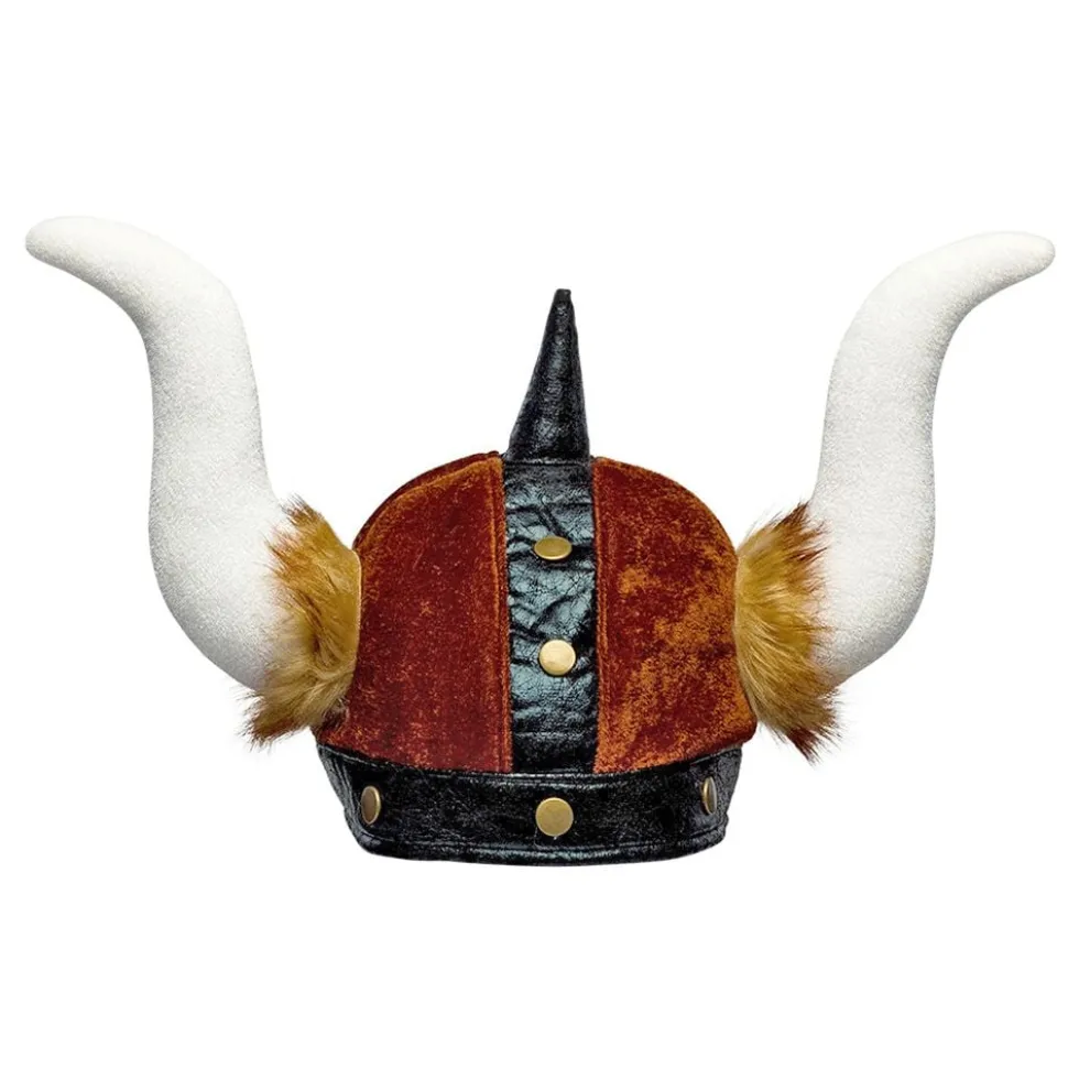 Vikingehjelm med Plys Barbarian