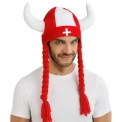 Vikingehjelm Schweiz med Fletninger