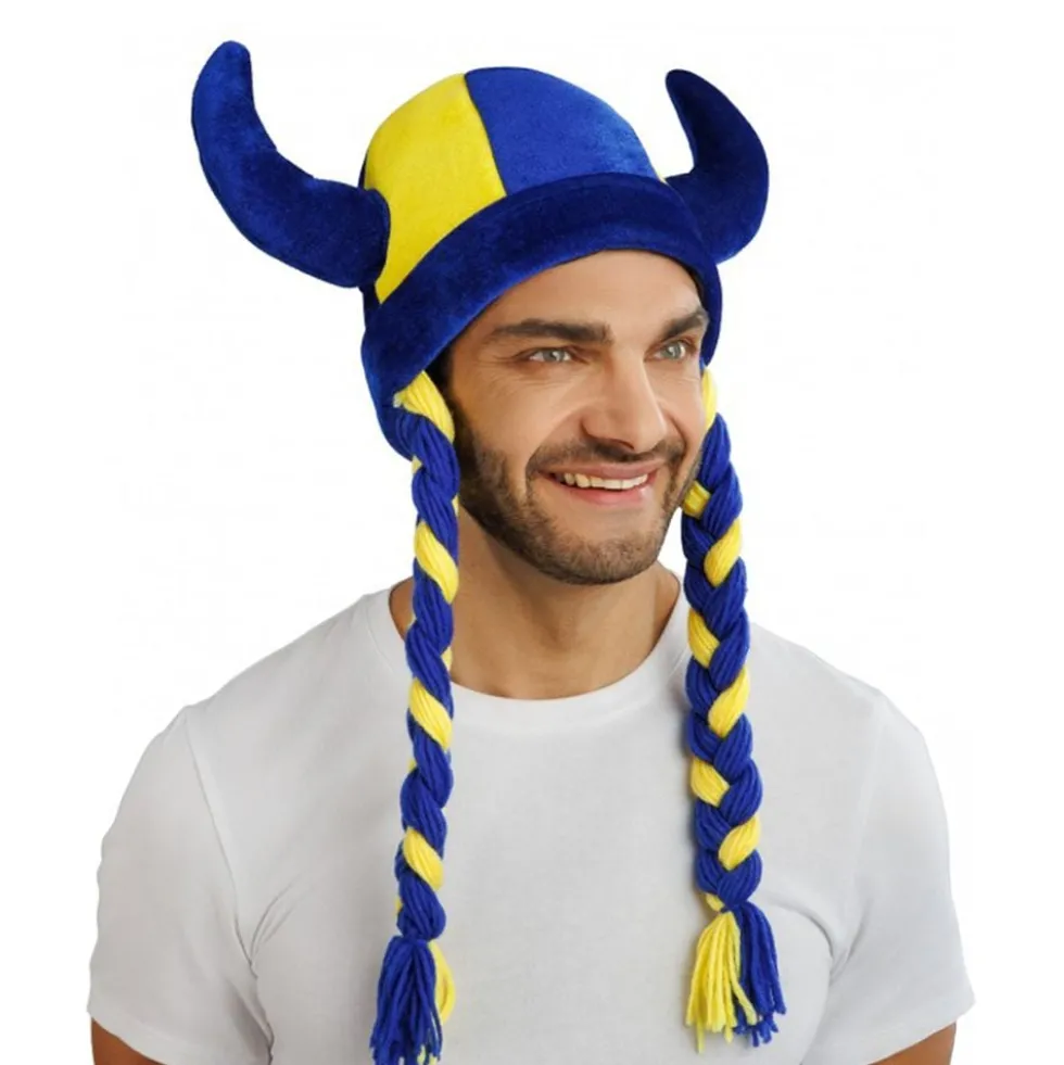 Vikingehjelm Sverige med Fletninger