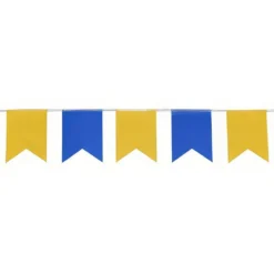 Vimpelguirlande Blå/Gul
