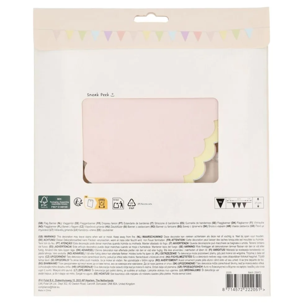 Vimpelguirlande Dreamy Pastel