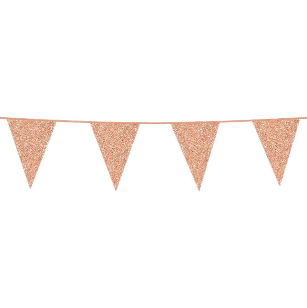 Vimpelguirlande Glitter Roséguld