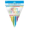 Vimpelguirlande Happy Birthday Rainbow