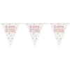 Vimpelguirlande Happy Birthday Rosaguld
