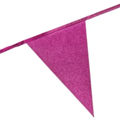 Vimpelguirlande Hot Pink Glitter