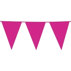 Vimpelguirlande Hot Pink Stor