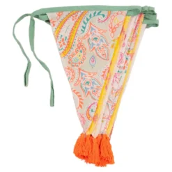 Vimpelguirlande i Stof Boho Paisley