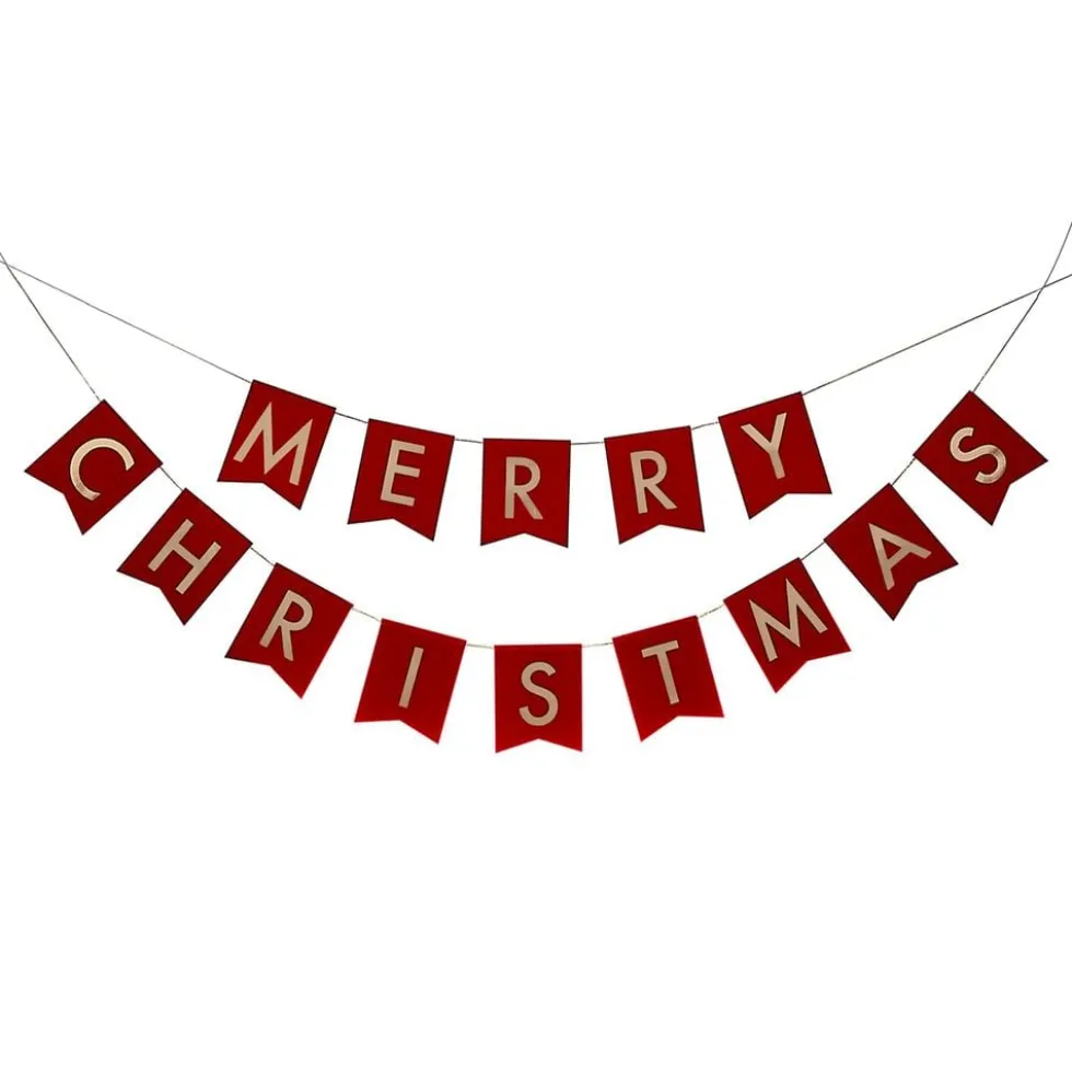 Vimpelguirlande Merry Christmas
