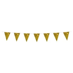 Vimpelguirlande Mini Metallisk Guld