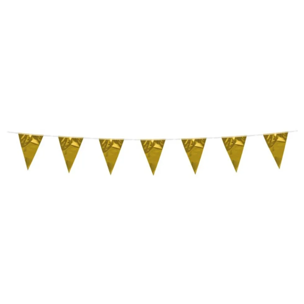 Vimpelguirlande Mini Metallisk Guld