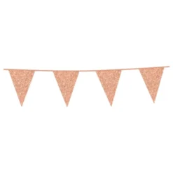 Vimpelguirlande Roséguld Glitter