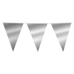 Vimpelguirlande Sølv Metallic