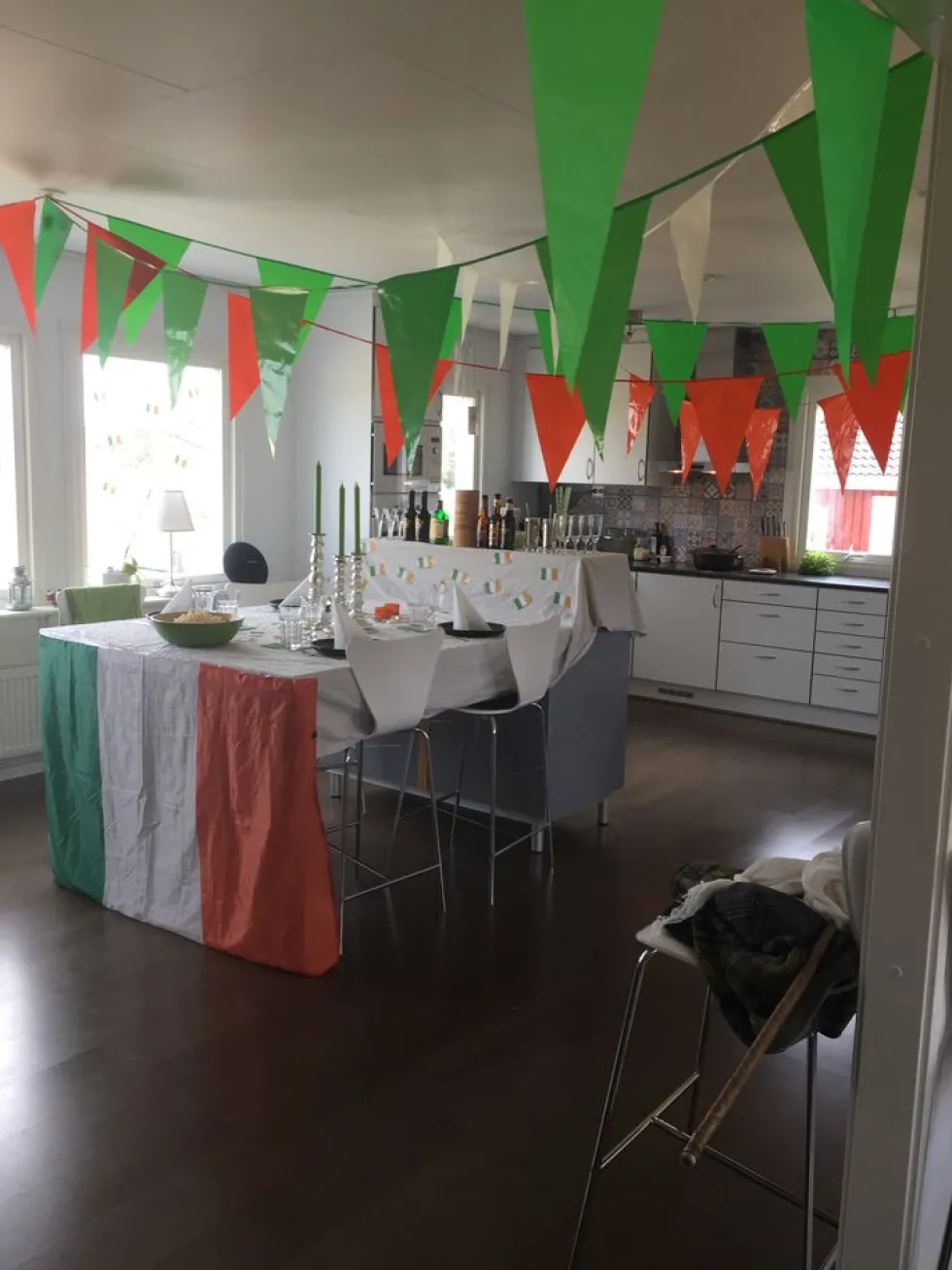 Vimpelguirlande Stor Grøn
