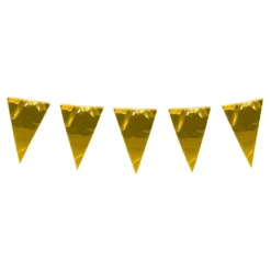 Vimpelguirlande Stor Metallic Guld