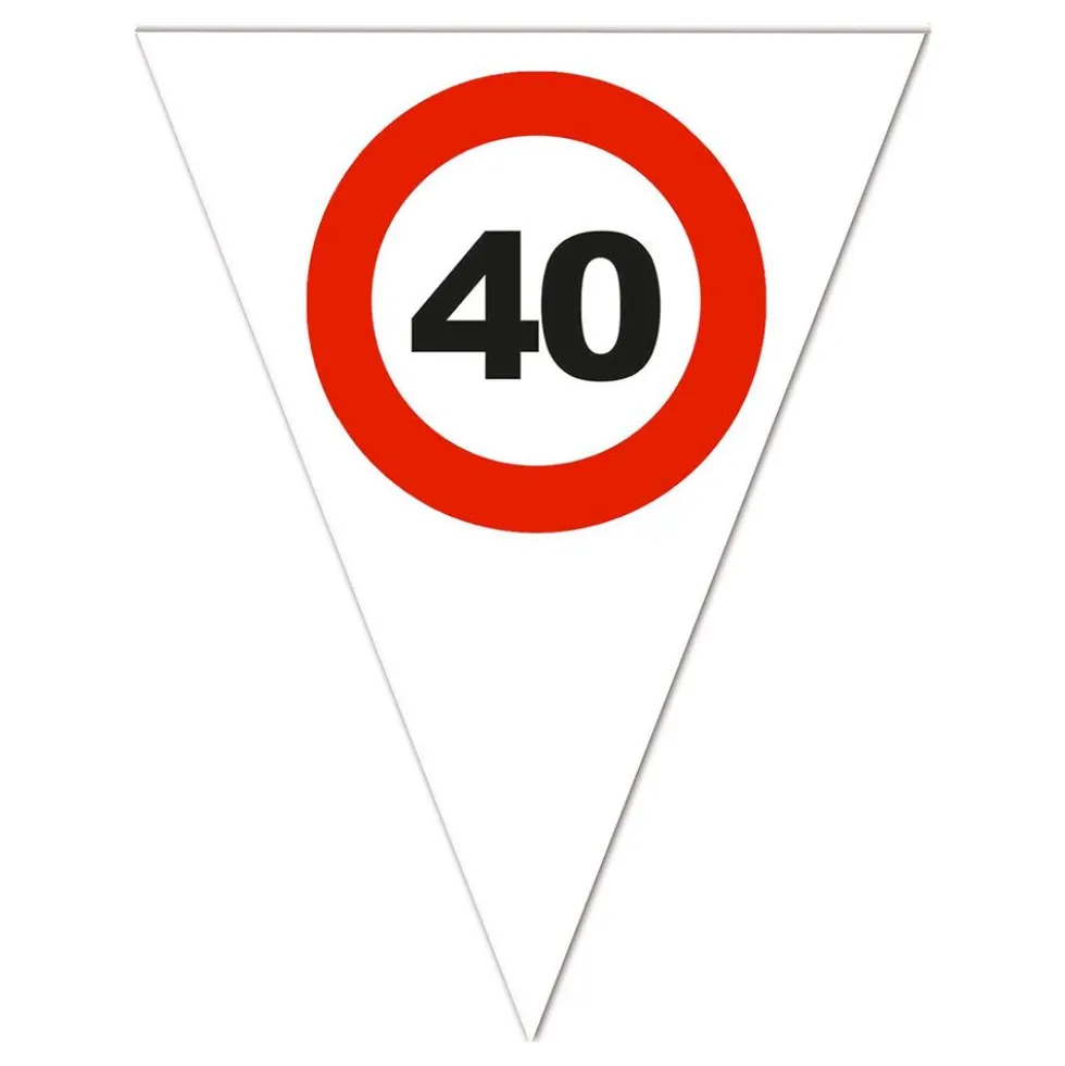 Vimpelguirlande Trafikskilt 40