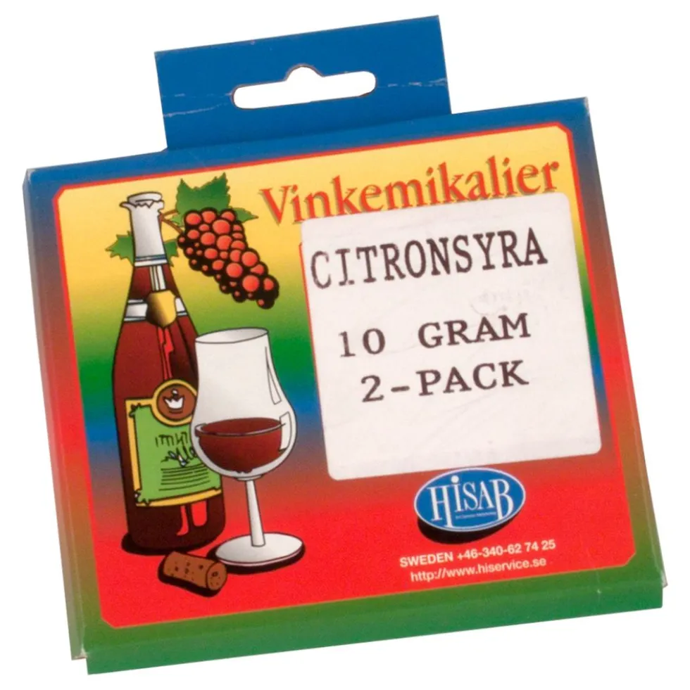 Vinkemikalier Citronsyre